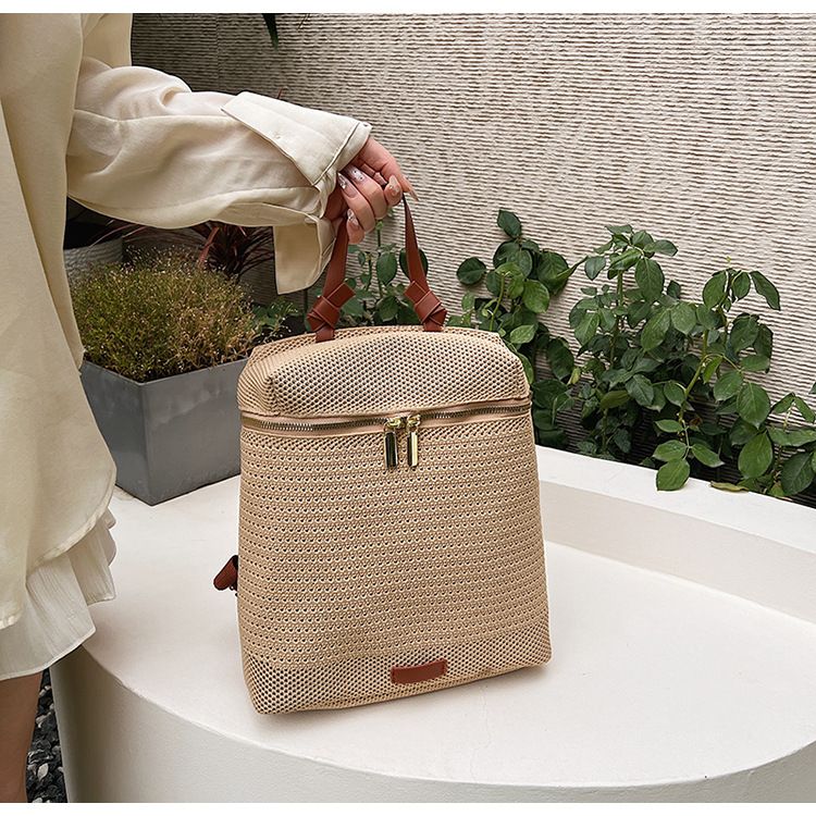 Grass 2024 new style tassel woven single diagonal cross women's simple shoulder bag for women_voghion.com