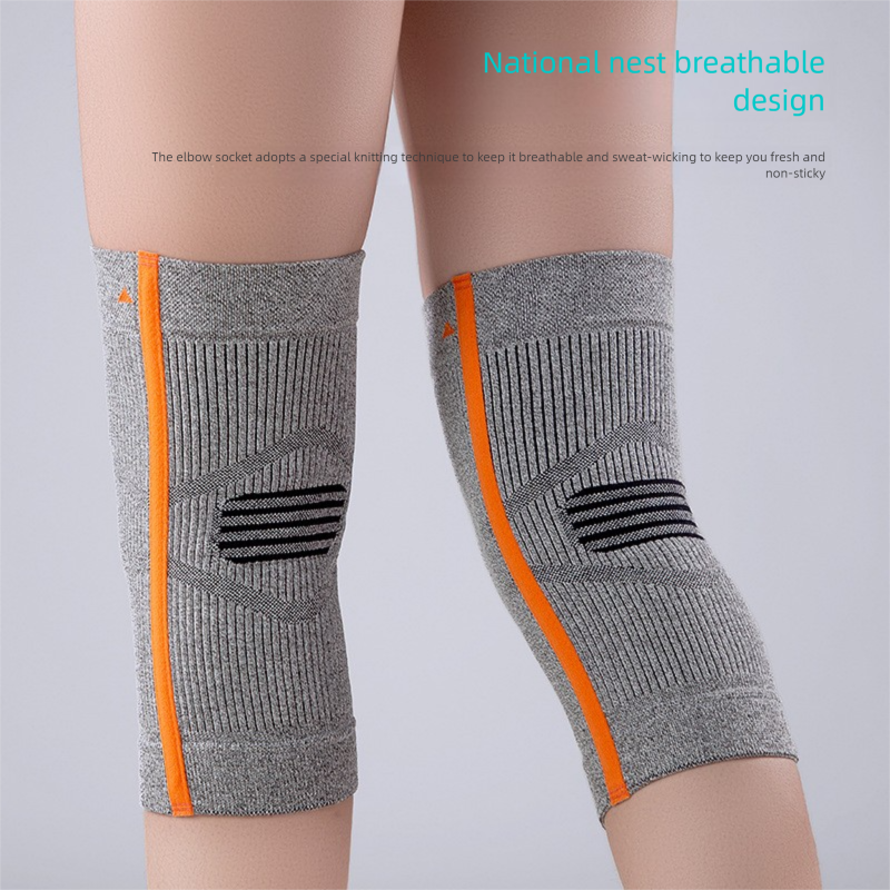 Sports High Elasticity Breathable Comfortable Running Fitness Climbing Professional Support Round Knitted Germanium_voghion.com