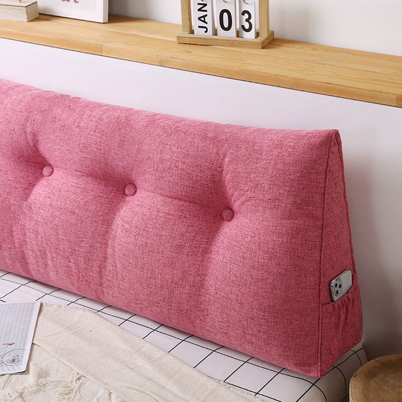 SOGA 120cm Pink Triangular Wedge Bed Pillow Headboard_voghion.com
