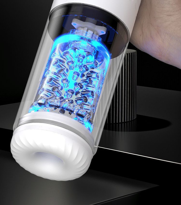 Capsule Aircraft Cup Telescopico Rotante Succhiante Masturbazione Maschile Giocattoli Sessuali da Allenamento_voghion.com