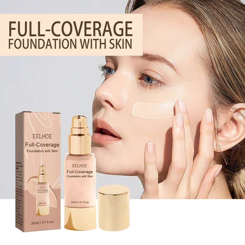 EELHOE concealer liquid brightens covers skin, is clear, delicate, and has a long-lasting foundation make-up_voghion.com