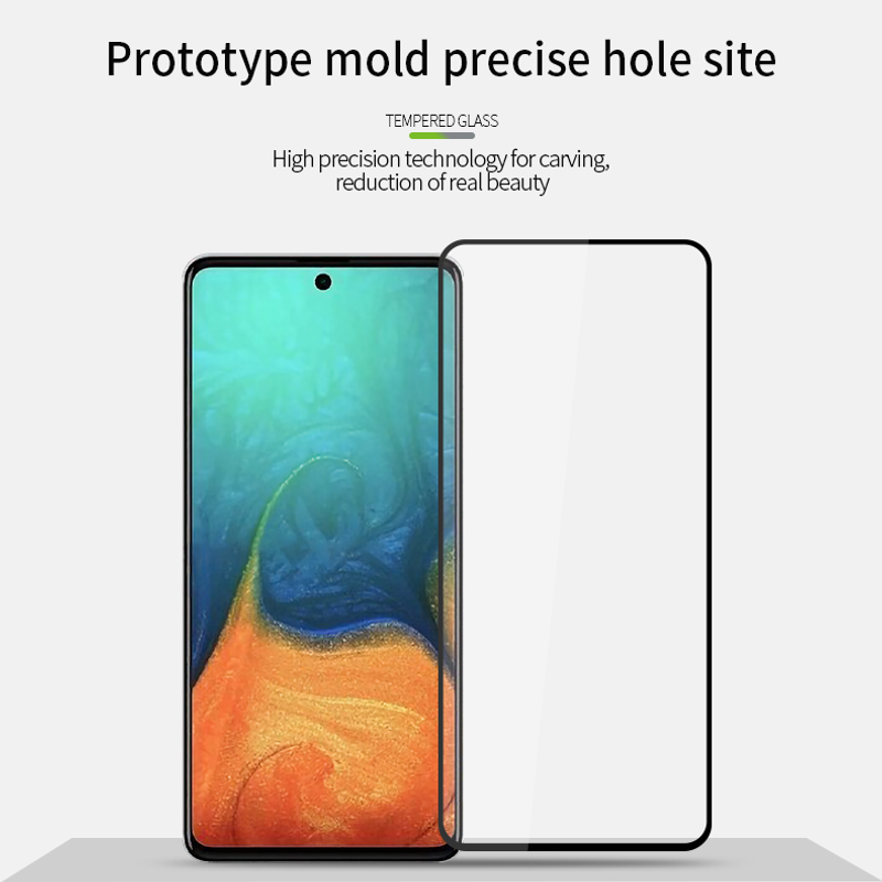 2 STÜCKE Für Samsung Galaxy A71 Glasbildschirm Vollkleber Schutzfolie Für Samsung Galaxy A71 Gehärtetes Glas für Samsung A71_voghion.com