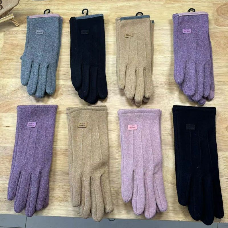 Guanti termici in velluto caldi per donna, invernali, da ciclismo, da guida, sportivi, foderati in pile, touchscreen, antiscivolo, 2025_voghion.com