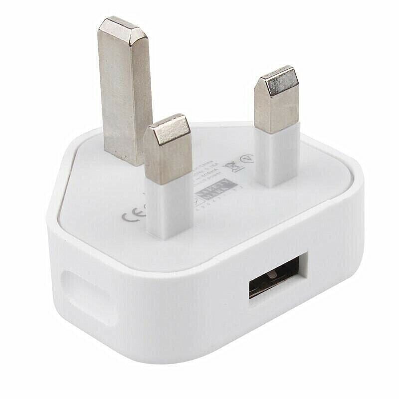 Universelles tragbares UK-Stecker-3-Pin-USB-Netzteil 5V 1A Wandladegerät für Telefone_voghion.com