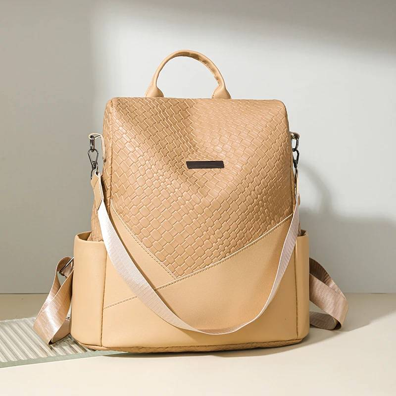 Women Large Capacity Backpack Purses High Quality Leather Female Vintage Bag School Bags Travel Bagpack Ladies_voghion.com