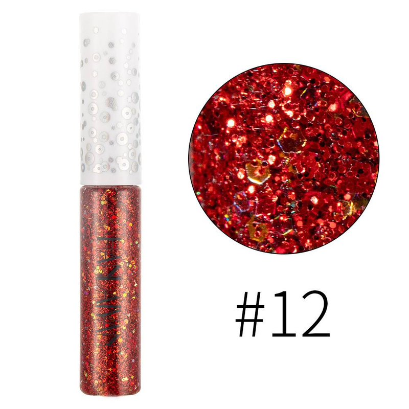 Jevištní líčení Fantasy třpytky Oční linky gelová tužka Phantom Eyeshadow tekuté oční linky_voghion.com