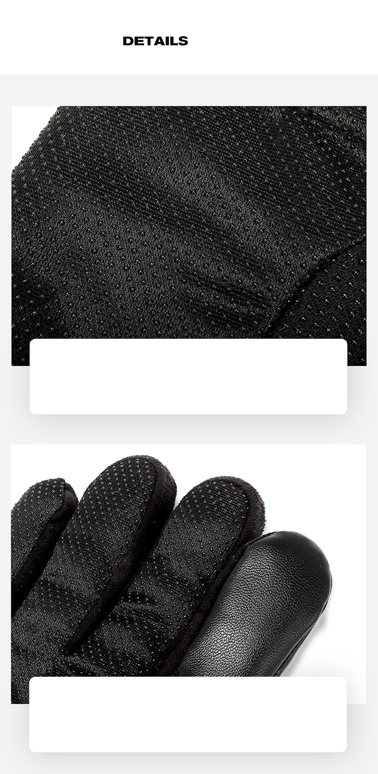 Herrenhandschuhe Outdoor-Radfahren Kalte warme Baumwollhandschuhe für Studenten Wasserdichte Touchscreen-Lederhandschuhe für Frauen_voghion.com