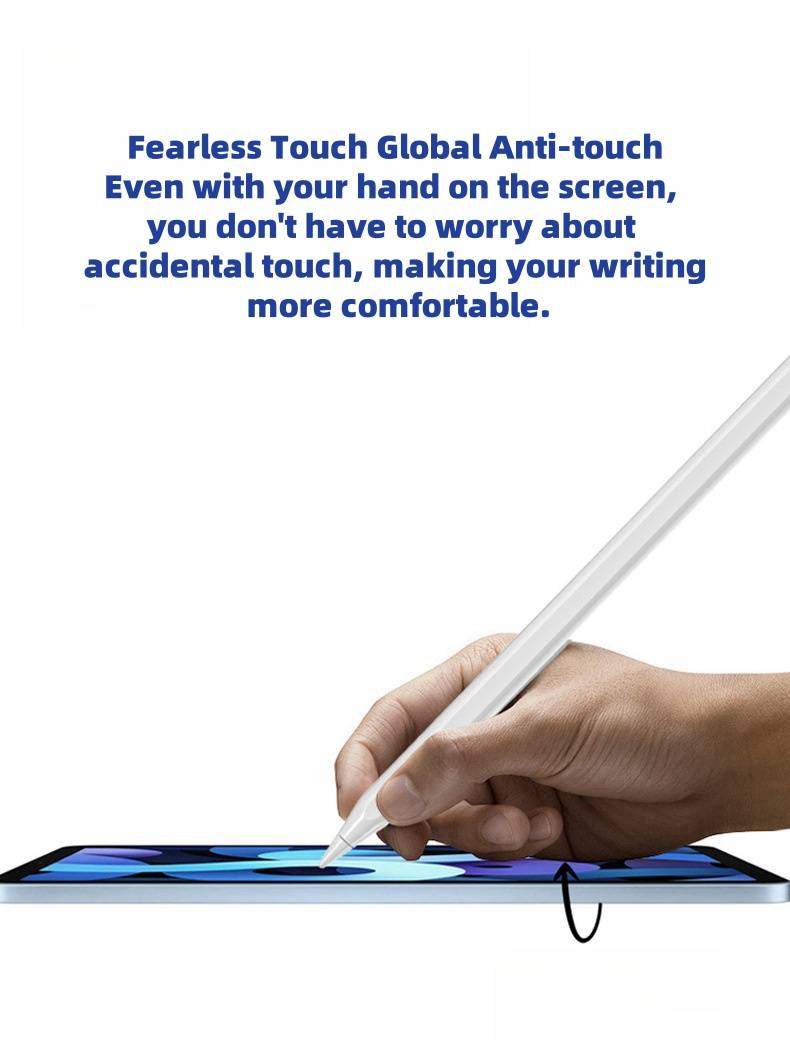 Caneta Stylus especial com carregamento magnético, anti-toque falso, tela sensível ao toque, caneta capacitiva para iPad_voghion.com