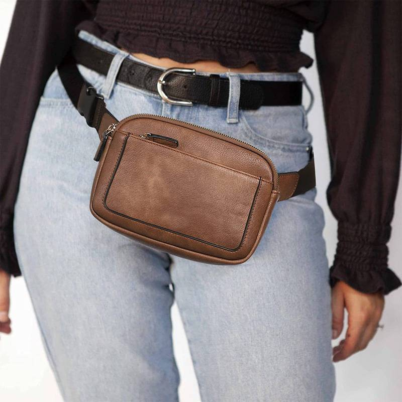 Borsa da donna Borsa da donna Vendita transfrontaliera Borsa da uomo in pelle sintetica regolabile Borsa da torace in pelle PU Borsa da donna all'ingrosso_voghion.com