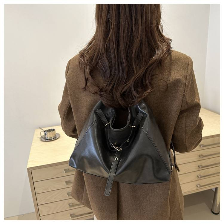 Nuova moda retrò borsa a tracolla grande borsa tote semplice e versatile zaino da pendolare sottobraccio_voghion.com