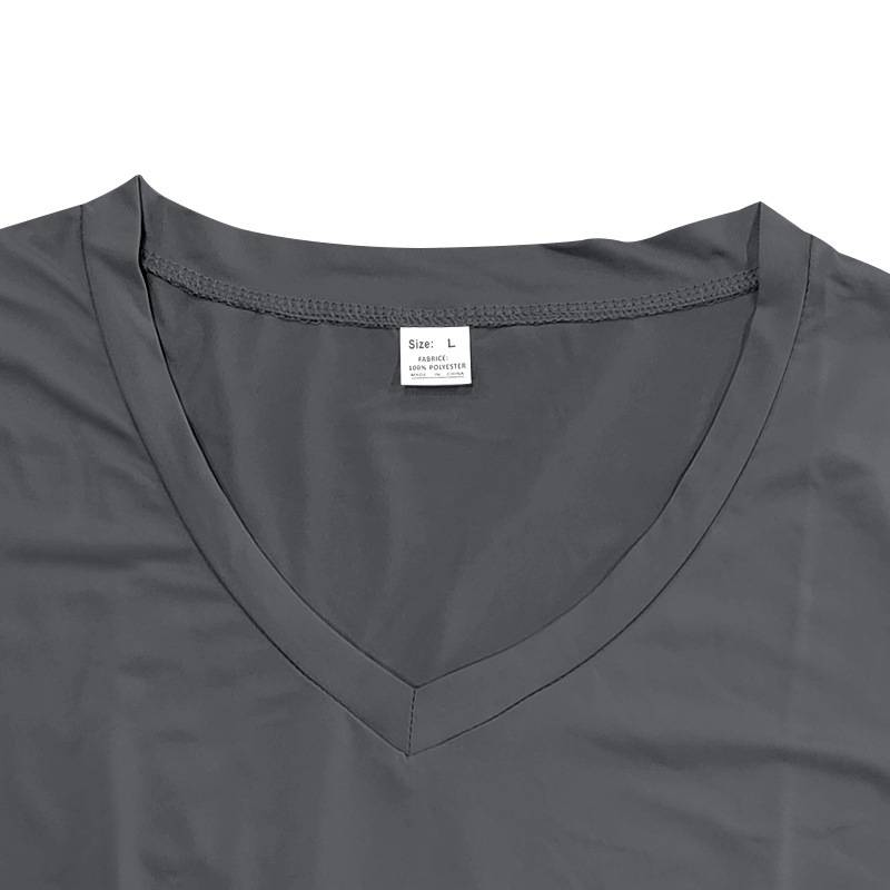 Trendiges, schnelltrocknendes, atmungsaktives, lässiges, sportliches und individuelles T-Shirt mit V-Ausschnitt für Herren im Frühling und Sommer_voghion.com