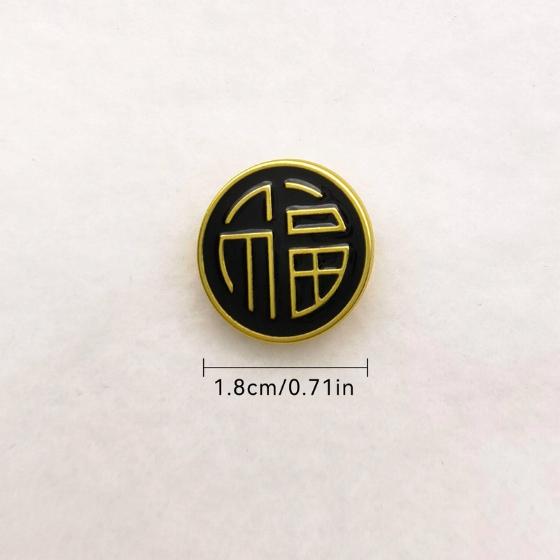 6pcs Classic Round Metal Buttons, Cufflinks,clothing Accessories,Can Be Used For Coats, Suits, Shirts, Dresses, Knitwear And Sweaters._voghion.com
