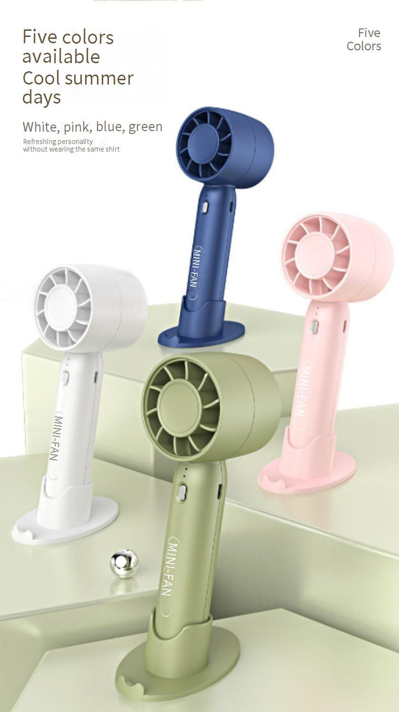 Handheld Turbo Fan - Ultra Quiet & Long Battery Life For Outdoor Office & Travel (Portable 3-Speed 12H Runtime)_voghion.com