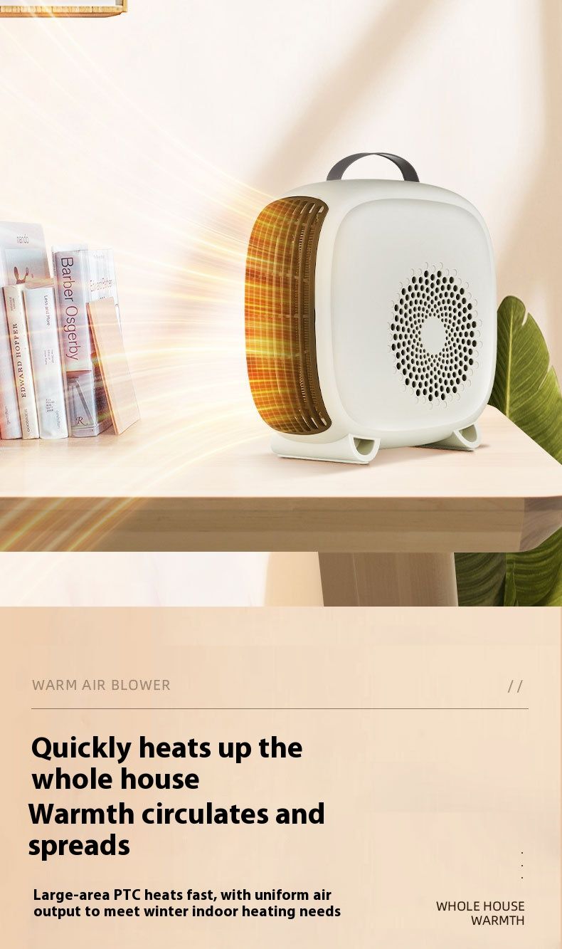1800W PTC Ceramic Space Heater With 90° Oscillation, Overheat & Tip-Over Protection, 2 Speed Settings For Home Office (Up To 20㎡)_voghion.com