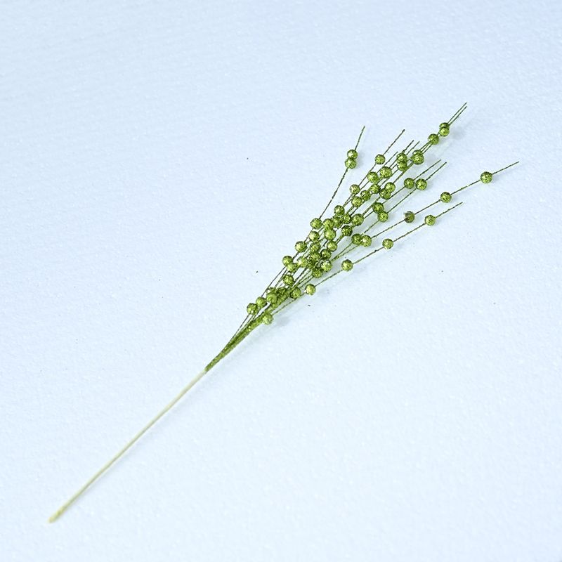 Decorazioni di fiori in polvere d'oro di Natale simulate, accessori fai da te per alberi di Natale, palline di schiuma per potatura, paillettes in polvere d'oro_voghion.com