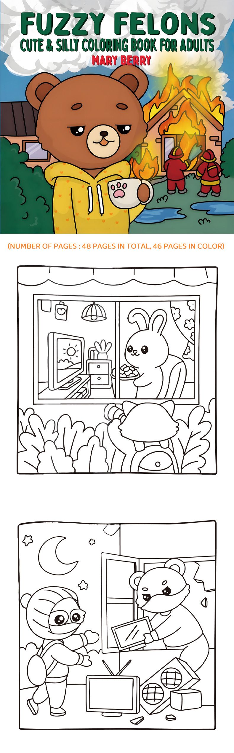 Creative Drawing & Coloring Book For Kids - 50+ Fun Themes, Sketch Pad For Early Education, Art & Doodle Activities (21x21cm, Premium Paper)_voghion.com