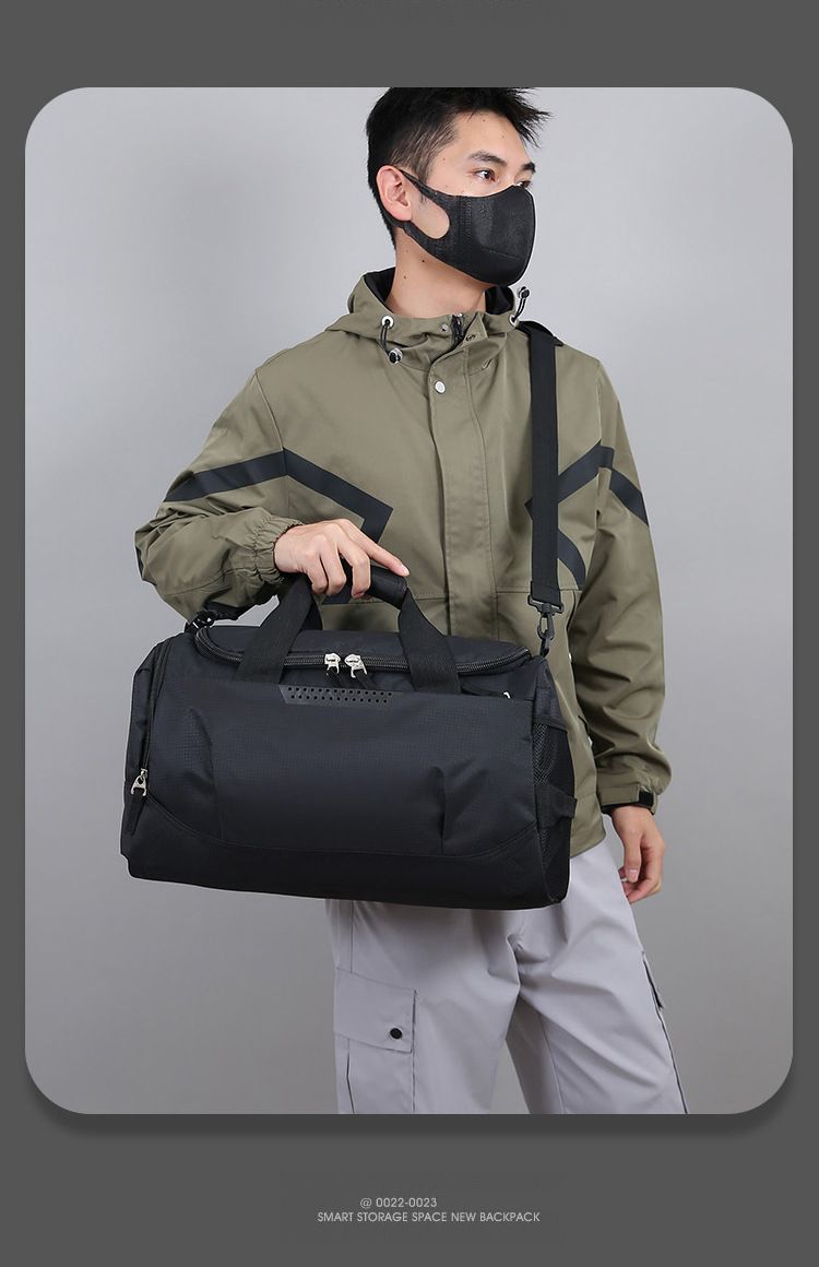 Geantă de fitness impermeabilă, de mare capacitate, cu separare între umed și uscat, geantă de înot, geantă de călătorie, geantă de antrenament crossbody, geantă sport portabilă_voghion.com