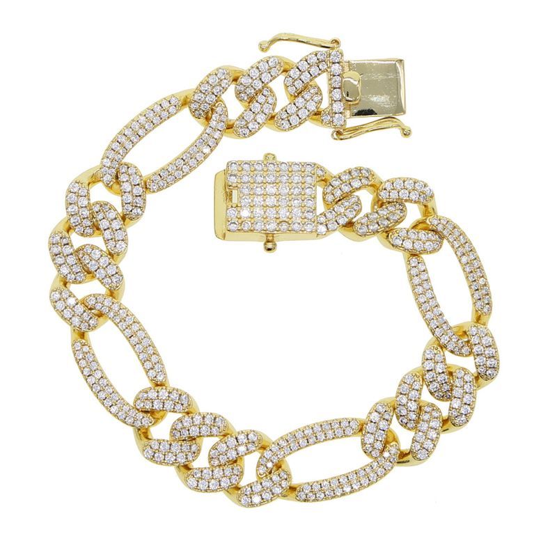 Neit 12mm Kubanesch Kette Hip Hop Rap Männerarmband_voghion.com