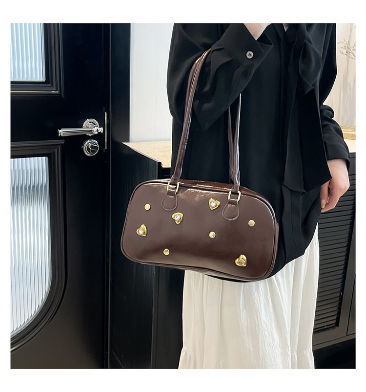 Borsa a mano monospalla da ascella, alla moda, di alta qualità, con design a cuore piccolo, stile nuovo e personalità, grande capacità._voghion.com