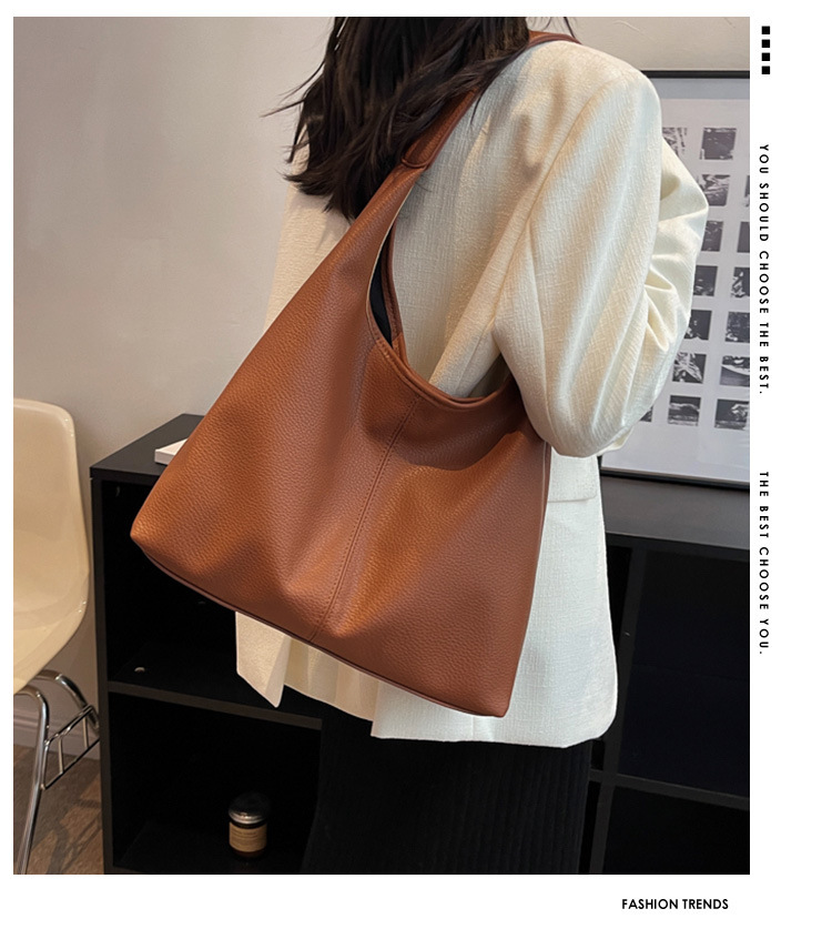 New fashionable women's bags for spring and summer, single shoulder underarm bag with large capacity crossbody bag, high-end commuting tote bag_voghion.com