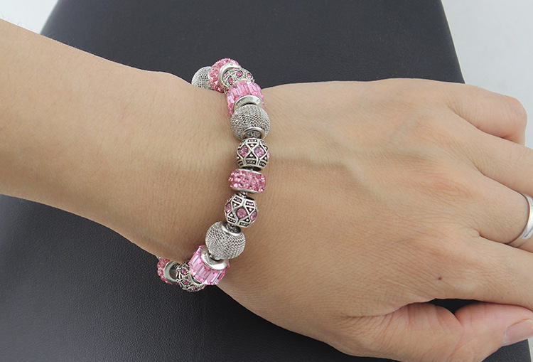 Heiße verkaufende neue farbkonservierende versilberte Legierungs-Großlochperlen, kreativ passend zum Armband der Freundin_voghion.com