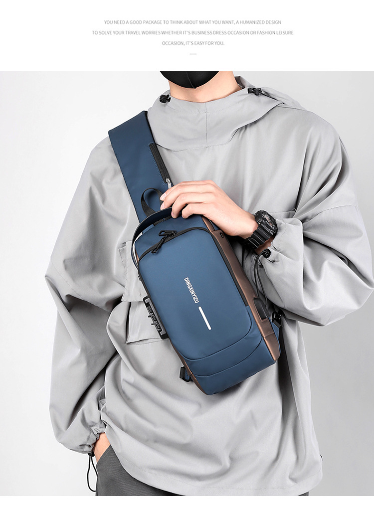Borsa a tracolla da uomo leggera con tecnologia antifurto USB, nuova versione 2023_voghion.com