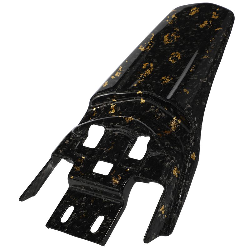 Carbon Fiber Rear Fender Mudguard For Electric Motorcycle - Lightweight & Durable Upgrade Accessory (Black Gold/Black Purple, 25x15x4cm)_voghion.com