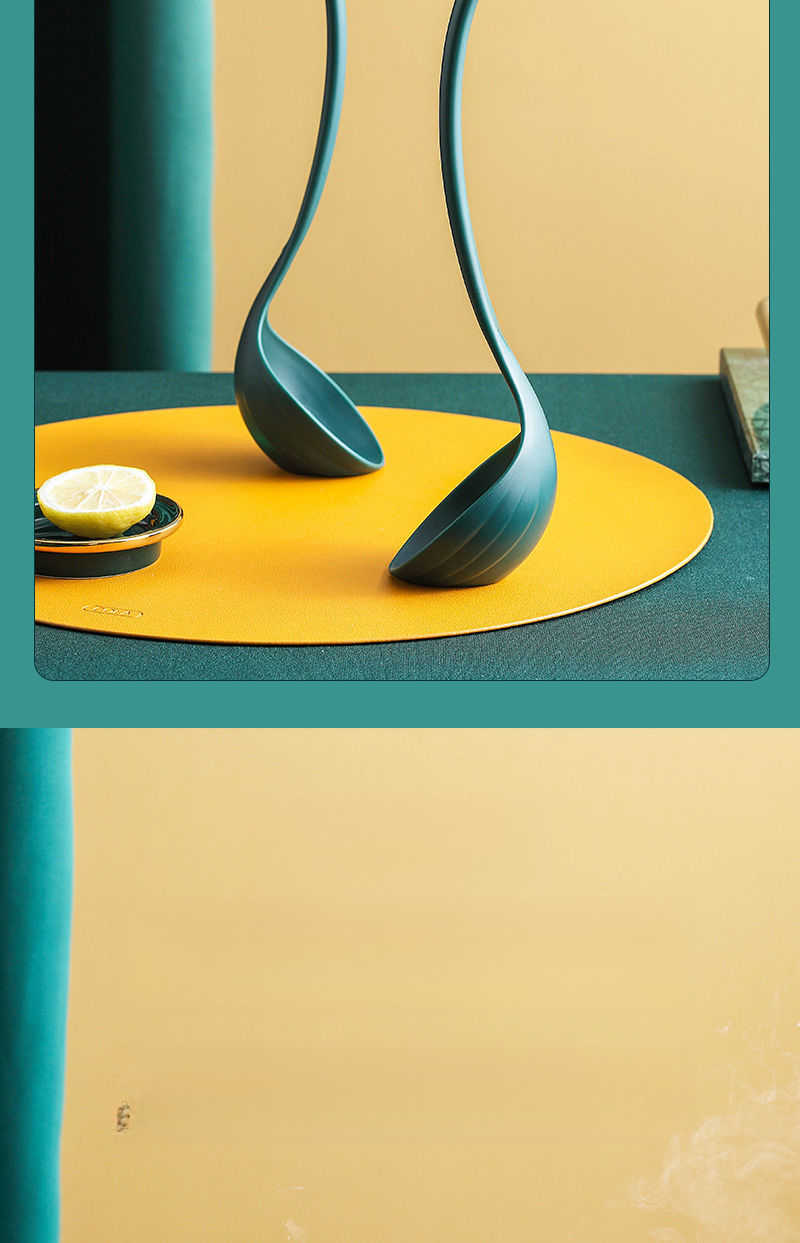 Long Handle Standing Swan Porridge Household Japanese Style Cute Large Soup Serving Spoon Plastic_voghion.com