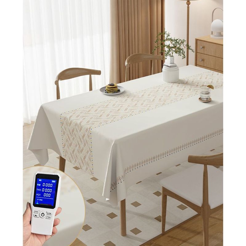 High-end Wash-Free, Wipeable, Waterproof, Oil-Proof, Home Atmosphere Tablecloth, Light Luxury, High-End Feel,_voghion.com