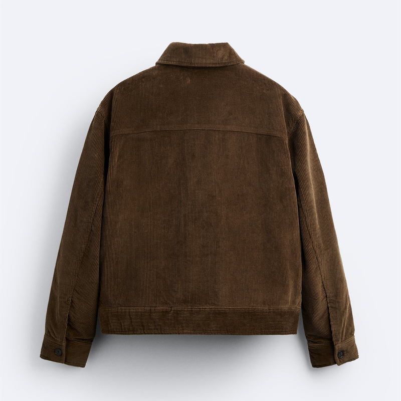 Abbigliamento uomo Giacca tascabile in velluto a coste da uomo alla moda_voghion.com