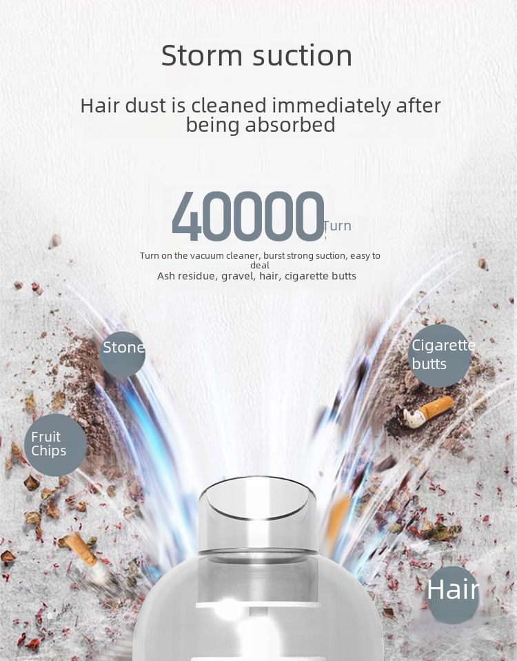 Car home vacuum cleaner Small car wireless handheld charging High-power desktop vacuum cleaner portable_voghion.com