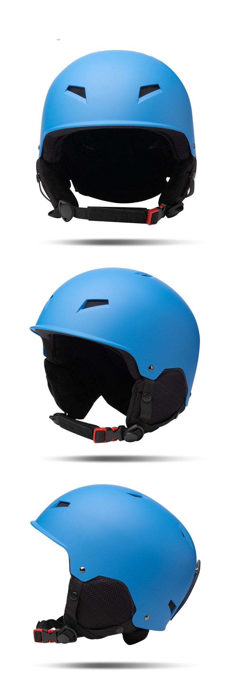 Casca de schi noua Protectie impotriva vantului pentru urechi, barbati si femei, adulti caldi, casca de zapada cu placa simpla si dubla Casca de calarit Casca de zapada de iarna_voghion.com