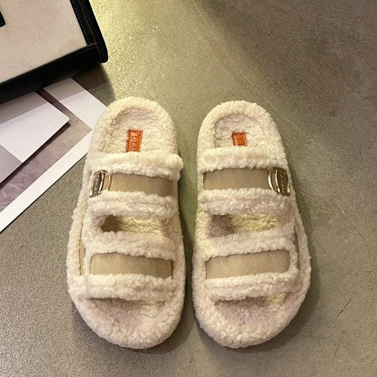 Nuove pantofole soffici Boken da donna da indossare all'aperto in autunno e inverno_voghion.com
