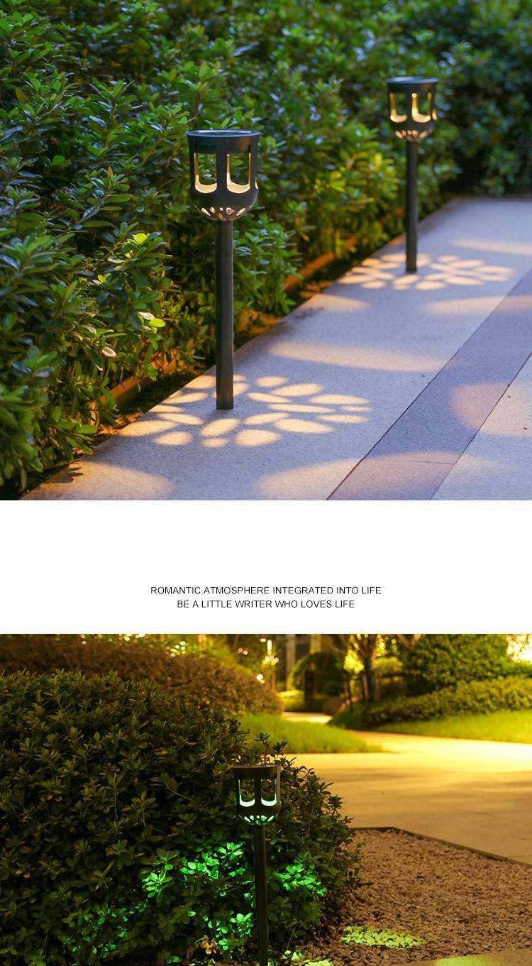 Solarbetriebene Gartenleuchten für den Außenbereich, wasserdichte LED-Landschaftsbeleuchtung für Hof, Rasen, Weg, dekorative Erdspießleuchten mit warmem/weißem/farbigem Licht_voghion.com