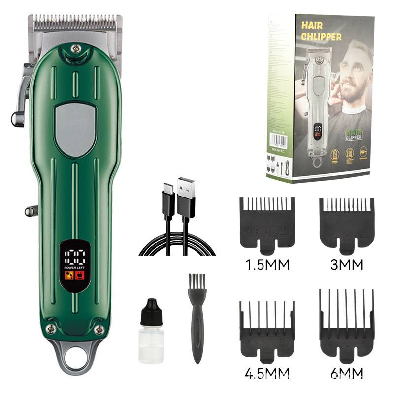 Professional Cordless Hair Clipper For Men & Women - Rechargeable Titanium Alloy Blade, Adjustable, Quiet, Waterproof, For Home & Pet Grooming_voghion.com