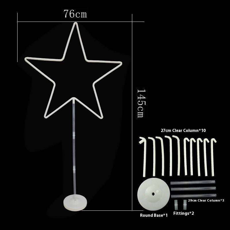 Eleganti decorazioni a forma di arco a forma di cuore e cerchio galleggiante per matrimoni, compleanni e feste - Ornamenti da tavolo e da soffitto in plastica resistente_voghion.com