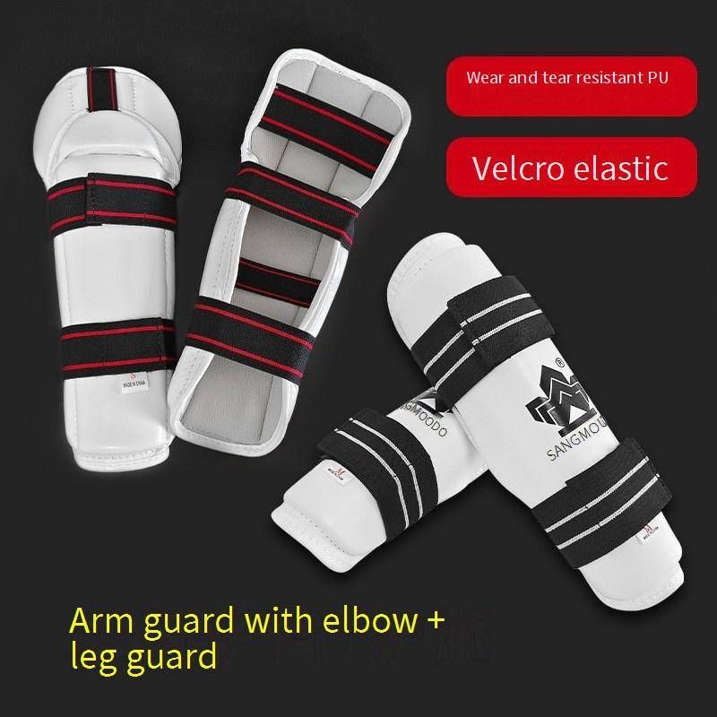 Protectores de codo y brazo profesionales para artes marciales, para niños y adultos: equipo de protección reforzado de PU+EVA para taekwondo, boxeo y sparring._voghion.com