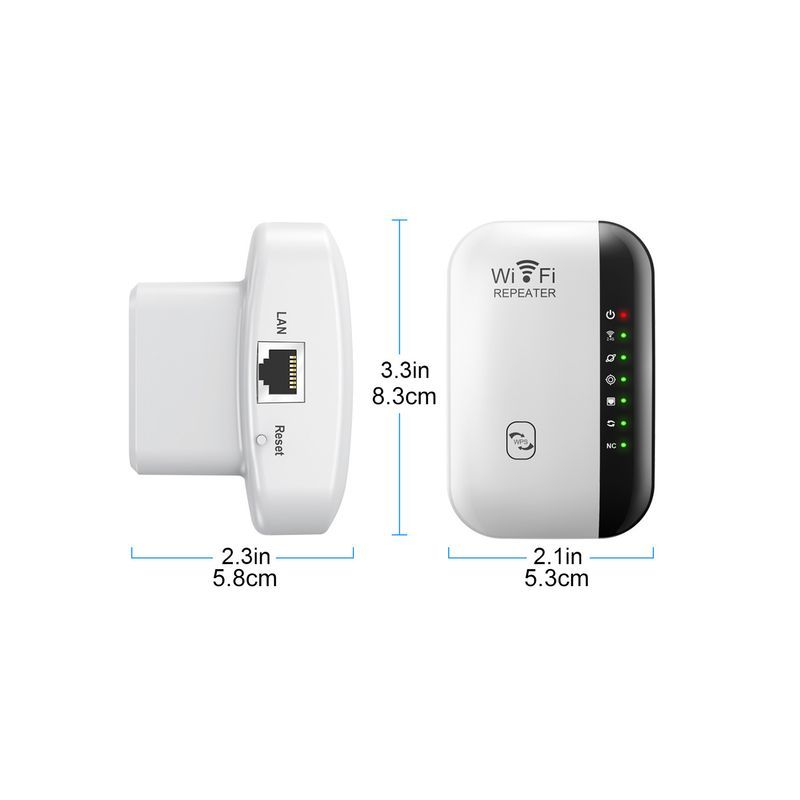 High-Power WiFi Extender - 300Mbit/s Wireless Range Expander With Fast Speed & Reliable Signal | Ideal For Large Homes_voghion.com