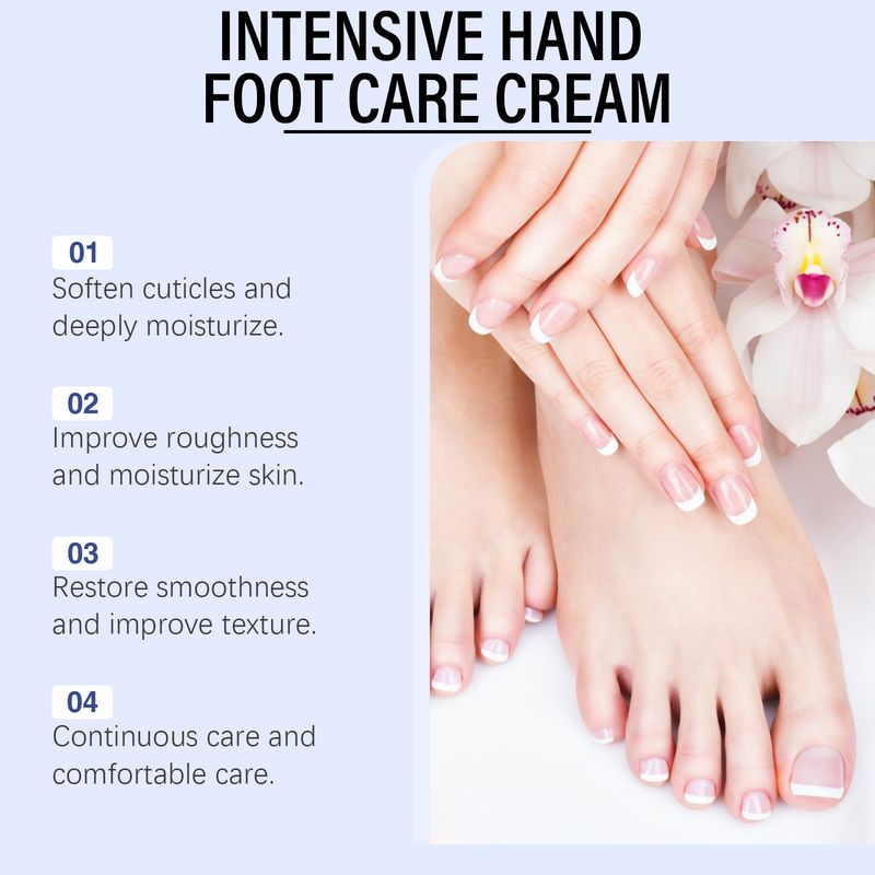 XIMONTH Care Hand-Fuß-Creme, Nagelhaut, tiefe Feuchtigkeitsversorgung, macht die Haut weich, lindert trockene Hände und Füße_voghion.com