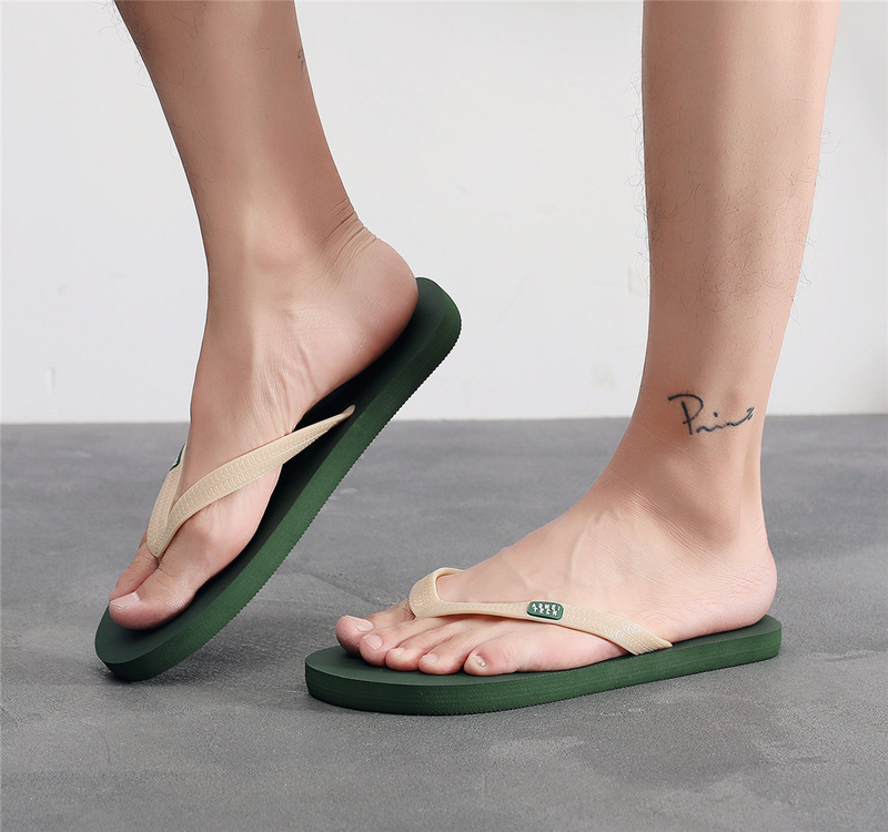 2023 Neue Herringbone Herren Trendy Outwear Gummi Anti Slip Personalisierte Mode Clip Fuß Strand Sommer Hausschuhe Für Männer_voghion.com