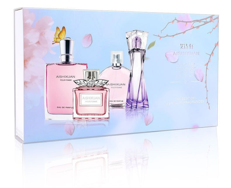 Ευρώπη και Ηνωμένες Πολιτείες μεγάλης ονομασίας άρωμα υψηλών προδιαγραφών για γυναίκες 4 σετ κουτιά δώρου με άρωμα διαρκείας φρέσκο φυσικό δώρο μαθητή_voghion.com