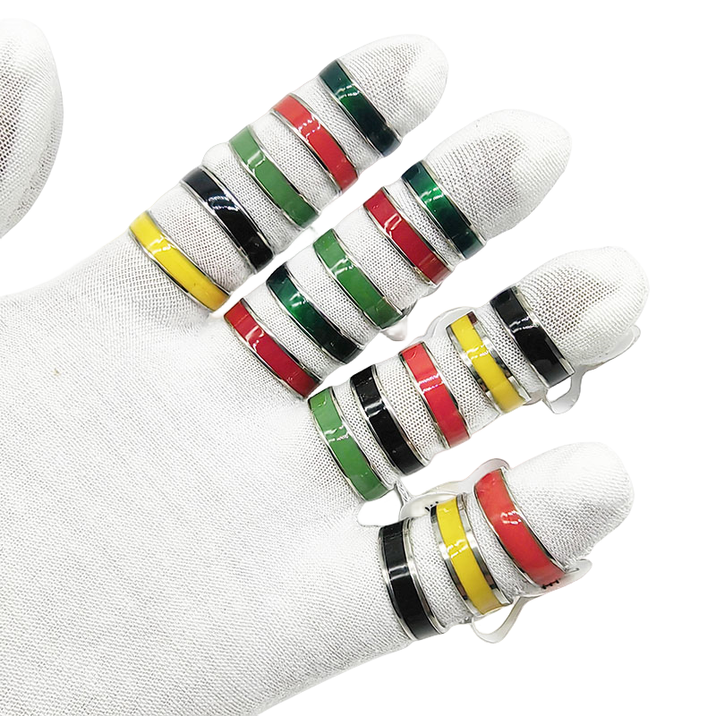2025 Neuheiten 20 teile/los Fabrik Großhandel Hot Mix Stil Einfache Edelstahl Finger Männer Frauen Neue Geschenke Schmuck Bar Breite Joint_voghion.com