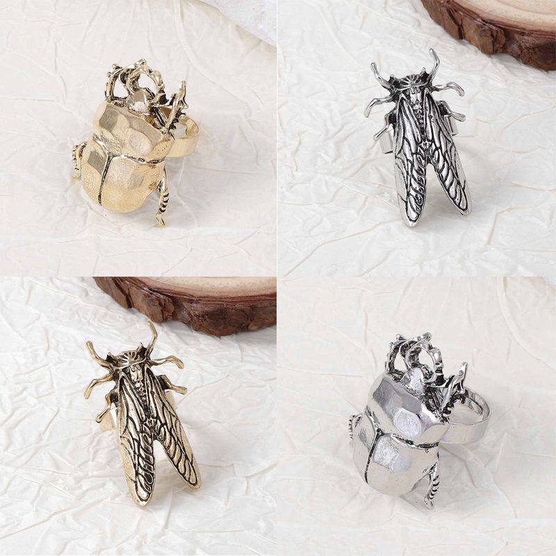 Za Trendy Personality Design Alloy Animal Insect Women's Adjustable Ring Versatile Casual Daily Jewelry_voghion.com