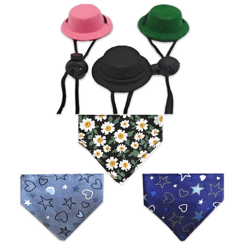 Lizard Hamster Triangle Drool Scarf Halloween Costume Small Pet Top Hat_voghion.com