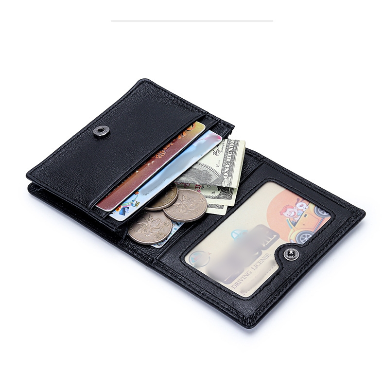 Designer heren- en damestas van geweven schapenvacht Nieuwe visitekaartjestas Multifunctionele leren tas Kaartclip voor heren Eenvoudige nulportemonnee_voghion.com