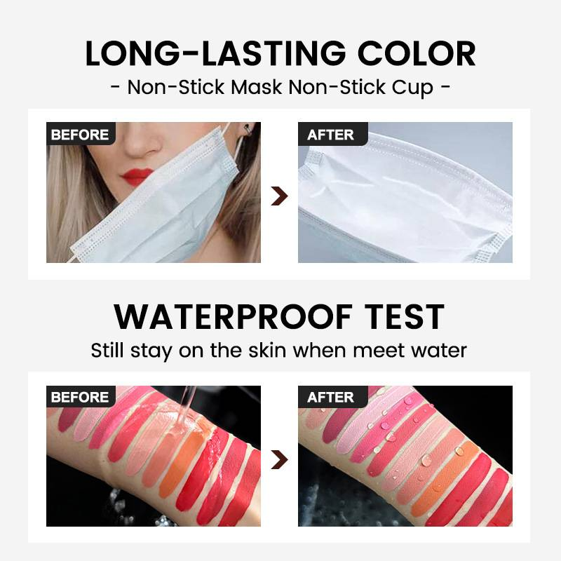 Matte mist lip gloss velvet non-stick cup square tube lip mud_voghion.com