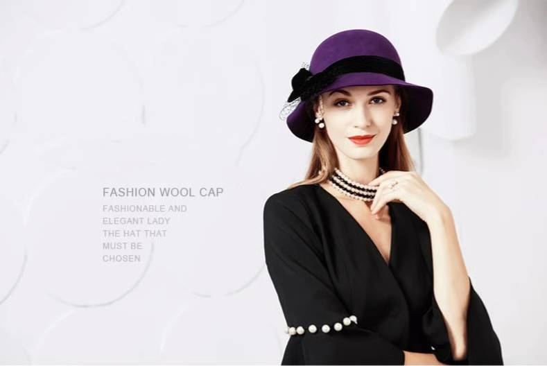 Jesenski in zimski novi modni volneni cilinder, eleganten z britanskimi širokimi napušči, potovalni nakupovalni klobuk za ženske_voghion.com