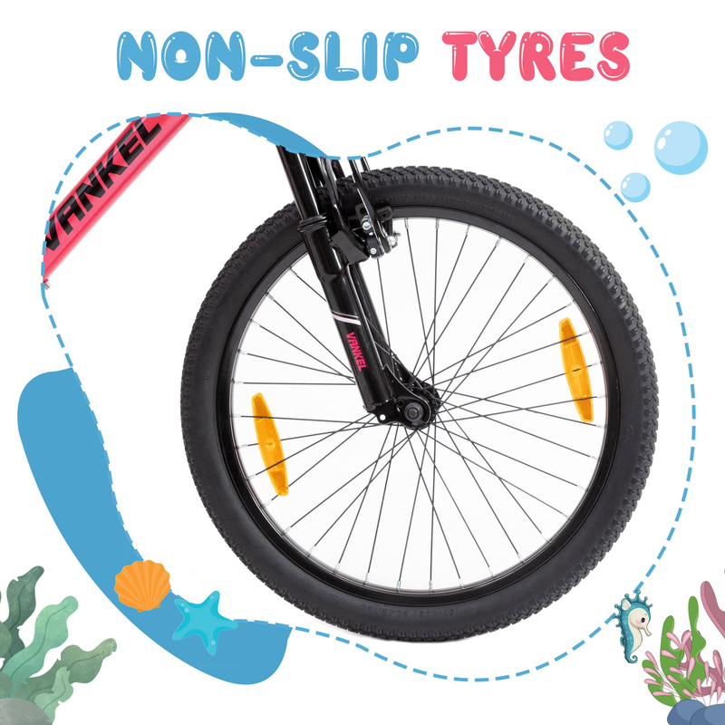 Vankel 20” Bike For Kids Aged 6–9 – Lightweight Mountain Bicycle With 6 Gears And V-Brake System_voghion.com