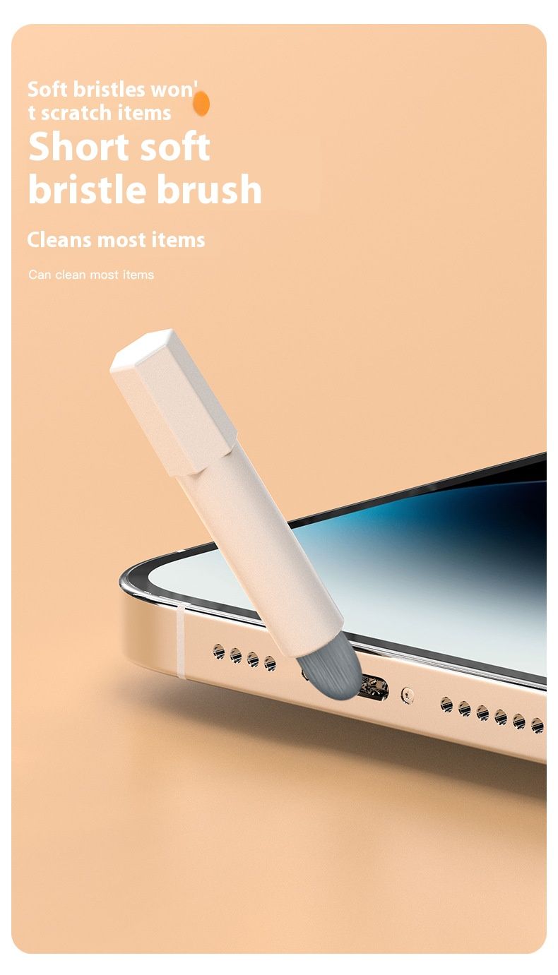 Premium elektronica-reinigingsset – 5-in-1 veilige tools voor telefoons, laptops en camera's (stofvrije borstel en microvezeldoek)_voghion.com