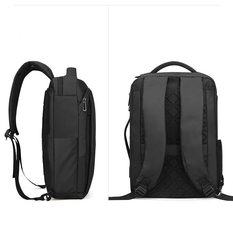 Zaino da lavoro premium, zaino per laptop di grande capacità con spallacci ergonomici, tessuto Oxford resistente all'acqua, design elegante e minimalista_voghion.com
